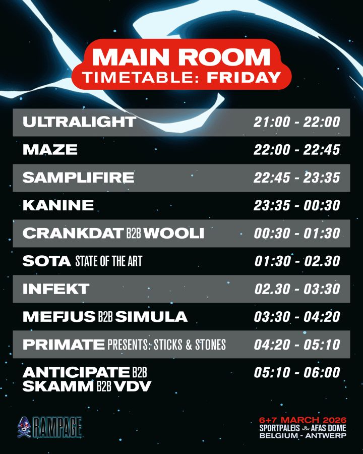 Main Room &ndash; Friday