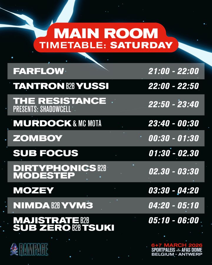 Main Room &ndash; Saturday