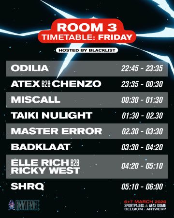 Room 3 &ndash; Friday